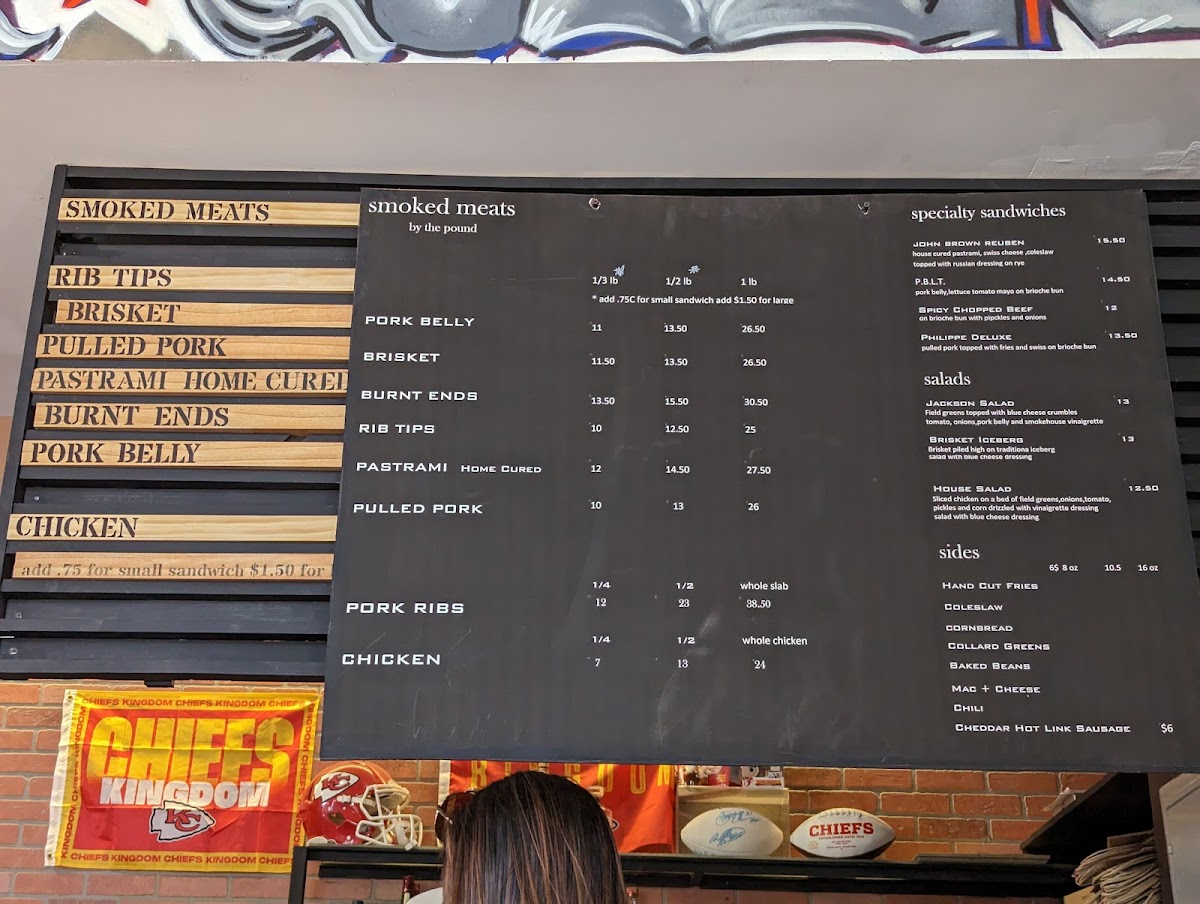 John Brown BBQ Menu - Image 1